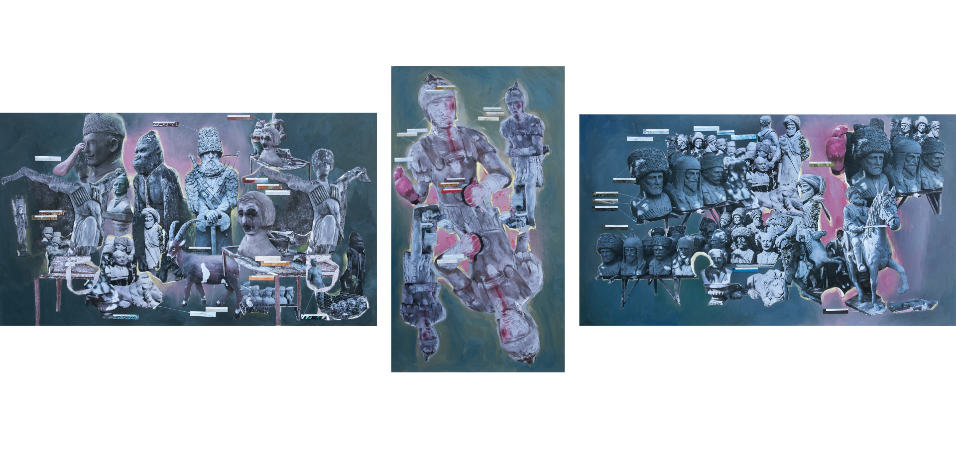 Naive Heroism (triptych)